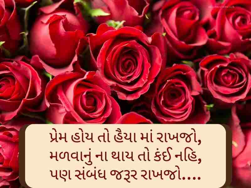 Love 143+ વેલેન્ટાઇન ગુજરાતી પ્રેમની શાયરી Valentine Day Wishes in Gujarati Text | Messages | Quotes | Images